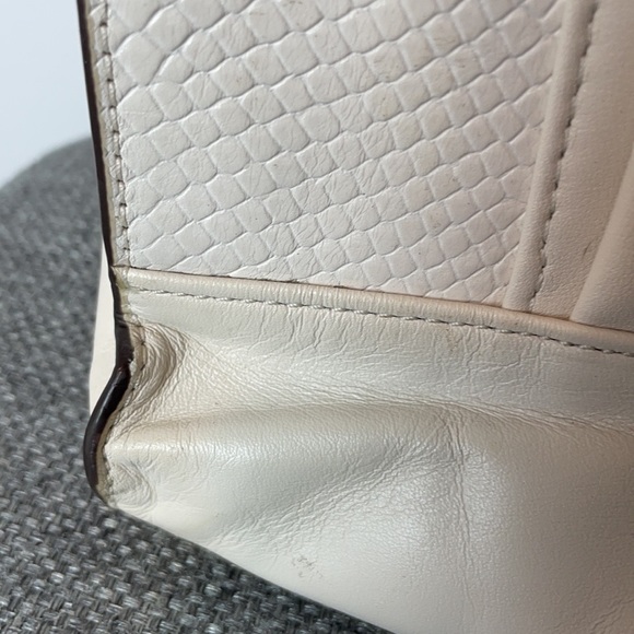 Coach Cream Charlie Leather Tote Bag - Picture 4 of 8